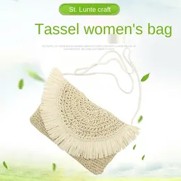 Shoulder Bags Women Straw Handbag Grass Bag Multi-color Corn Women's Clip Weaving