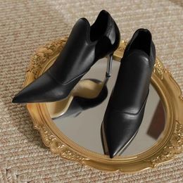 Dress Shoes 2024 Sexy High Heels Sandals Women Fad Pointed Toe Autumn Designer Party Pumps Walking Brand Mujer Zapatos