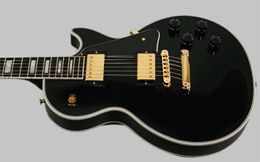 best Factory Mahogany guitar best black ebony Custom with black pickgaurd electric guitar OEM Available