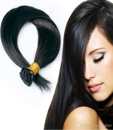 100g lot flat tip hair extension 16 24 remy human straight brazilian human hair 1 1b 2 4 6 8 27 99j 60 6136189089