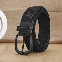 Waist Chain Belts Mens Elastic Belt Stretch Women Waist Belts Fashion High Quality Waistband Ladies Trend Working Brown Belt DT115 Y240422