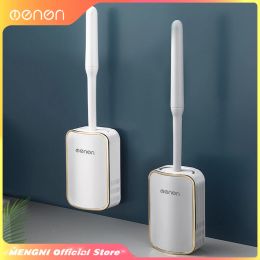 Brushes MENGNILuxury Toilet Brush Bathroom Wallmount Quick Draining Clean Tool Cleaning Brush Bathroom Accessories Sets