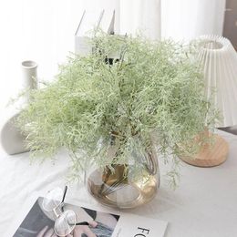 Decorative Flowers Artificial Rosemary Plant Fake Greenery Leaves Bushes Evergreen Shrubs For Living Room Wedding Party DIY Decoration Tools