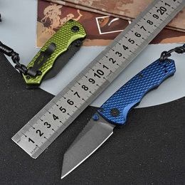 M4 Steel Portable Camping Folding Knife for Men Outdoor Survival Self Defense Military Tactical Pocket Multipurpose Knives