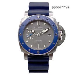 Panerei Luxury Wristwatches Mechanical Watch Chronograph PANERAISS LuminoRS Submersible 42mm Shark Grey Automatic Mens Watch PAM00959