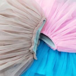 Skirts Baby Girls Tulle Skirt Spring Summer TUTU Pettiskirt Sweet Girl Gauze Princess Kids Soft Ball Gown Mini H240423