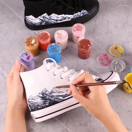 Casual Shoes Spring And Autumn Hand-painted Canvas Female High Top Gradient Explosive Change Male Low Student Board