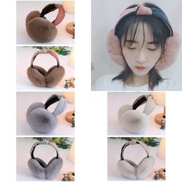 Berets Muffs Winter Ear Covers for Women Earmuffs Plush Warmers Earbag Cute Folding Hats Gift muffs bag