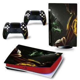Stickers Game accessories PS5 Disc Edition Skin Sticker for Playstation 5 Console & 2 Controllers Decal Vinyl Protective Skins #2282