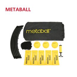 Volleyball METABALL Mini Beach Volleyball Game Set Outdoor Team Sports Lawn Fitness Equipment With 3 Balls Volleyball Net 4PCS Accessories