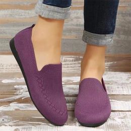 Casual Shoes Knitting Mesh Loafers Women Flats Breathable Summer 2024 Fashion Walking Sport Sneakers Running Mujer Zapatos