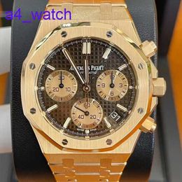 Modern AP Wrist Watch Royal Oak 26239OR Coffee Tray 18k Rose Gold Case Automatic Mechanical Men's Swiss Watch Luxury Gauge 41mm