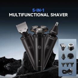 ENCHEN X8S-C Electric Shaver With 4 Replacement Heads Multi-Purpose Waterproof Type-C Rechargeable Portable Men Beard Trimmer 240420
