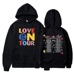 Sweatshirts Love on Tour 2023 Hoodie HS Concert Hooded Sweatshirt Music Lover Aesthetic Pullovers Unisex Graphic Hoodies Love on Tour Merch