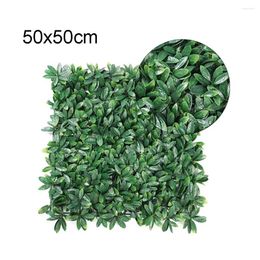 Decorative Flowers 1pc 50x50cm Artificial Plants Grass Wall Panel Simulation Moss Lawn Turf Fake Green Mat Carpet Landscape Home Floor Decor