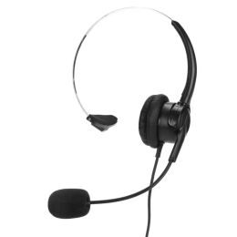 Stylus Call Center Headsets with Mic Service Headphone Wired Mono Traffic Headset 3.5mm for Laptop Call Center Centre Cellphone