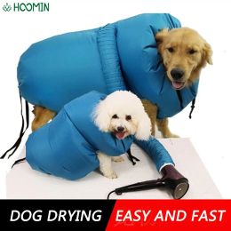 Dryer Folding Dogs Hair Dryer Blow Bag Pet Dry bag Grooming Bag Portable Pet Drying Bag Quik Drying Dog Cleaner Dog Cat Bath Brush