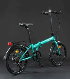 Bikes 20 inch Aluminium Alloy Foldadle Bike Portable Adult bikes 7 Speed Folding Bicycle For Children Student Y240423