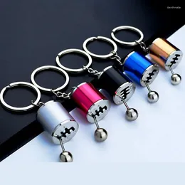 Keychains 5 PCS Creative Car Speed Head Mens Women Gear Shift Keyrings Cell Phone Pendant Jewellery Gift