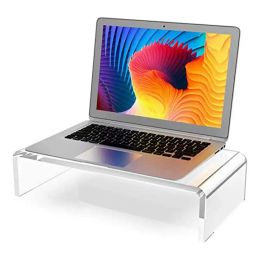 Racks Desk Monitor Stand Clear Laptop PC Holder Computer Riser Table Storage Stand Desk Organiser For Storing PC Screen Laptop