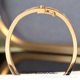 High End jewelry bangle for Carter women Vgold second generation wide 12 nail full sky star bracelet for men and women couple bracelet CNC hand set Original 1:1 With logo