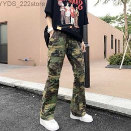Women's Jeans 2023 Y2K street clothing camouflage tight fitting jumpsuit cargo pants mens clothing sportswear mens jogger casual pants Moda Hombre yq240423