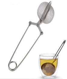 Tea Infuser 304 Stainless Steel Sphere Mesh Tea Strainer Coffee Herb Spice Philtre Diffuser Handle Tea Ball Top Quality1522985