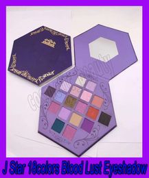 Newest J Star 18colors Blood Lust Eyeshadow Shimmer and Matte Puple Palette Eyeshadow Cosmetic Artistry Palette 8550559