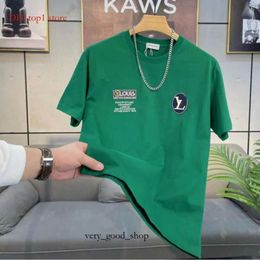 Lvse Men's T-Shirts Designer Fashionable Young Men's Mercerized Cotton Short Sleeve Summer Personalized Slim Fit Versatile Comfortable Korean T-Shirtx2 7732