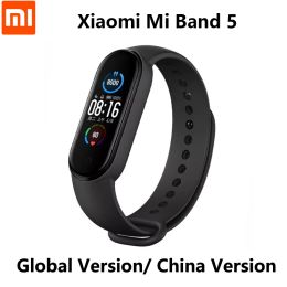 Wristbands Xiaomi Mi Band5 Smart Wristband Heart Rate Fitness Tracker Bluetooth Sport Bracelet AMOLED Screen Mi band 5