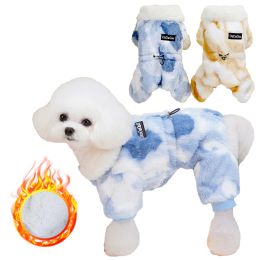 Rompers Super Soft Warm Dog Jumpsuits for Chihuahua Poodle Overalls Winter Pet Dogs Clothes Pug French Bulldog Jacket Small Dogs Onesies