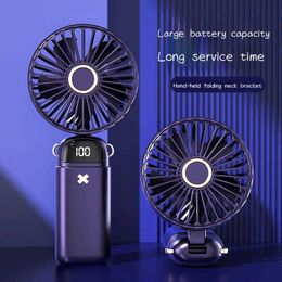 Other Appliances Mini handheld small fan portable silent office desk student dormitory charging outdoor handheld small fan J0423