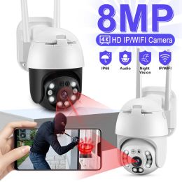 System 5mp 8mp Ptz Wifi Ip Camera Outdoor Full Colour Night Vision Video Surveillance Ai Human Tracking Cctv Wireless Waterproof Securit