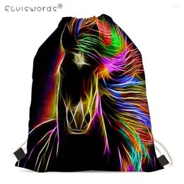 Drawstring FORUDESIGNS Bag Women's Men Backpack Crazy Horse Small Sack Pack For Kids Girls 3D Abstract Art Print Bagpack