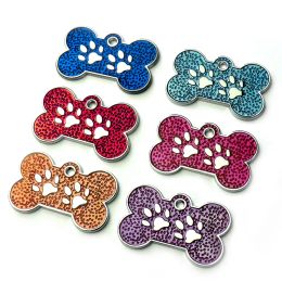 Tags New Bone Identity Card 20pcs Personalized Dog Plate Supplies Customized Laser Cat Puppy Name Phone Lable Dog Accessories