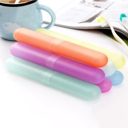 Heads Portable Toothbrush Case Travel Plastic Dustproof Protect Case Box Holder Toothbrush Handle Storage Bathroom Accessories