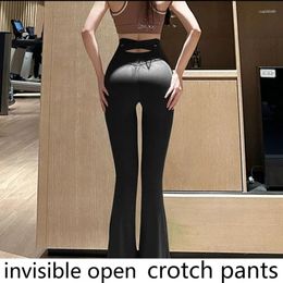 Men's Pants Invisible Open-crotch Yoga Micro-spicy High Waist Crossed Fitness Running And Five Minutes