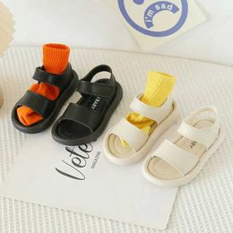 Slipper Childrens Sandals for Boys Girls Unisex Toddlers Little Kids Beach Sandals 2024 Summer Shoes Simple Style Classic Soft 21-30 Y240423