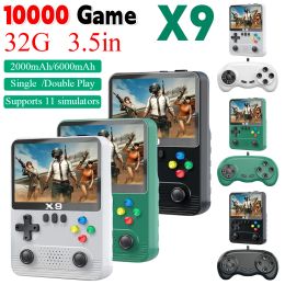 Players X9 Retro Handheld Video Game Console 3.5 Inch IPS Screen Singles/Doubles Portable Pocket Video Player 32GB 10000+ Games for PSP