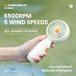 Other Appliances USB Mini Fan Portable Handheld Fan Charging Mini Portable Fan 5-mode Pocket Size Silent Small Electric Fan Student Dormitory J240423