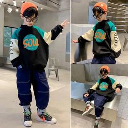 Clothing Sets Autumn Winter Fashion Baby Boy Clothes 2Pcs Children's Set Long Sleeve Letter Pattern Sweatshirt Pant Outfits For Kid Boys