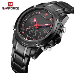NAVIFORCE Luxury Brand Men Sports Army Military Watches Men039s Quartz Analog LED Clock Male Waterproof Watch relogio masculino5405575