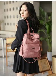 School Bags SCOFY FASHION Vintage Demin Backpack For Women Daypack Minimalist Travel Work Cute Rucksack