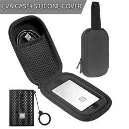 Bags EVA Storage Protective Case for Samsung T7 Touch Portable SSD External Solid State Drives Carrying Case Bag with Silicone Cover