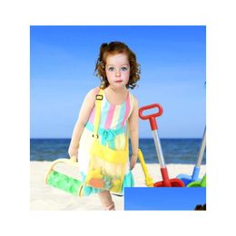 Handbags Children Kids 23X23Cm Sand Bags Beach Bag Mesh Tote Organiser Toy Treasures For Sea Shell Storage Drop Delivery Baby Maternit Otez8