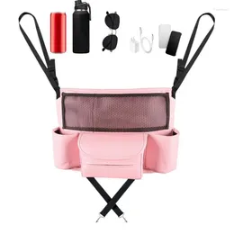 Car Organizer Net Pocket Purse Holder Multifunctional PU Leather Handbag Between Seats Seat Back Mesh Large