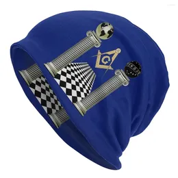 Berets Boaz And Jachin Solomon's Temple Bonnet Hats Masonic Mason Freemason Knitted Hat Cool Skullies Beanies Warm Head Wrap Caps