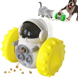 Feeding Dog Toys Food Interactive Tumbler Leaky Eater Slow Feeder Tumbler Ball Balance Cart Dog Toy Pet Cats Training Dog Supplies