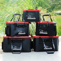 Accessories Folding Live Fishing Bucket Eva Thickening Fish Bucket Portable Water Tank Fishing Tackle Live Fish Box