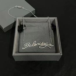 Zircon Letter Men's and Women's Pendant Necklace Luxury Jewellery Fashion Ball Daily Accessories Festival Gifts